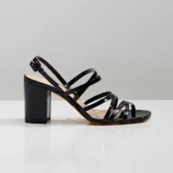 MARYAM NASSIR ZADEH black patent strappy Palma sandal - Picture 1 of 8